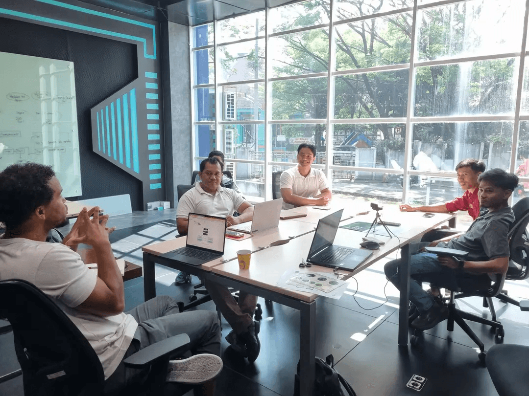 Working session with the team
